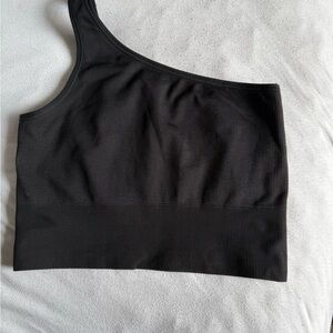 Athleta black Ribbed Top